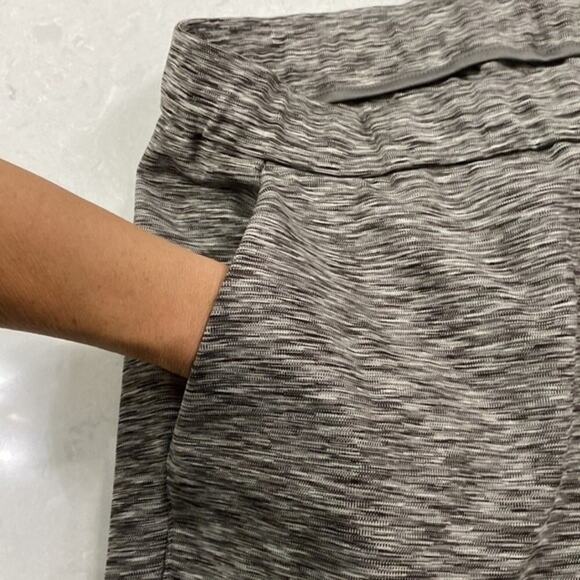 Nicole Miller Pull On Pants Gray Space Dye Lounge Sweats Drawstring Size 3X New - Picture 3 of 11